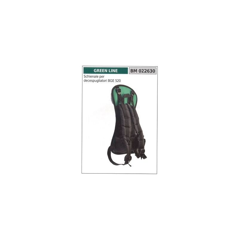 foto del prodotto schienale per decespugliatore spalleggiato a spalle bge 520 green line