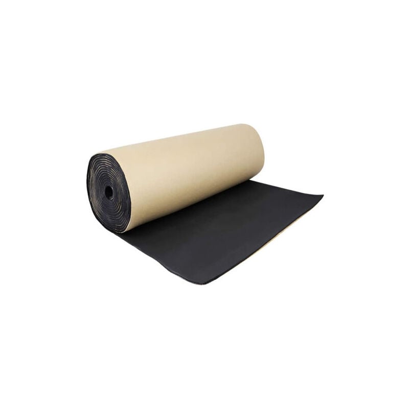 foto del prodotto schiuma acustica per isolamento acustico per auto, riduzione del rumore, cotone autoadesivo, isolamento termico, schiuma fonoassorbente, 1 rotolo 100