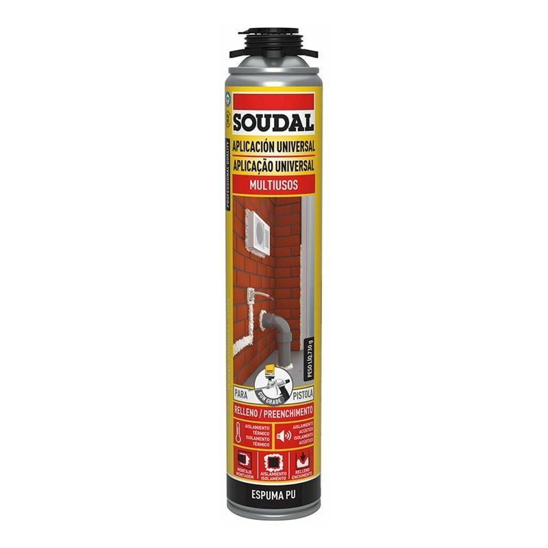 foto del prodotto schiuma per pistola classica 750ml 115798 soudal