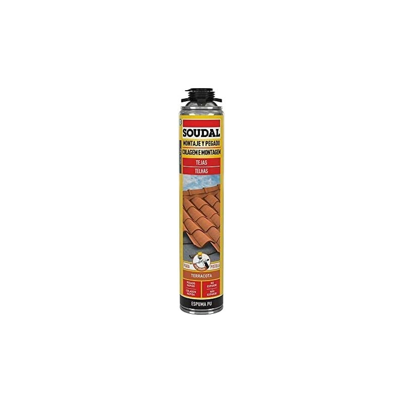 foto del prodotto schiuma per tegole pistola rossa 750ml soudal