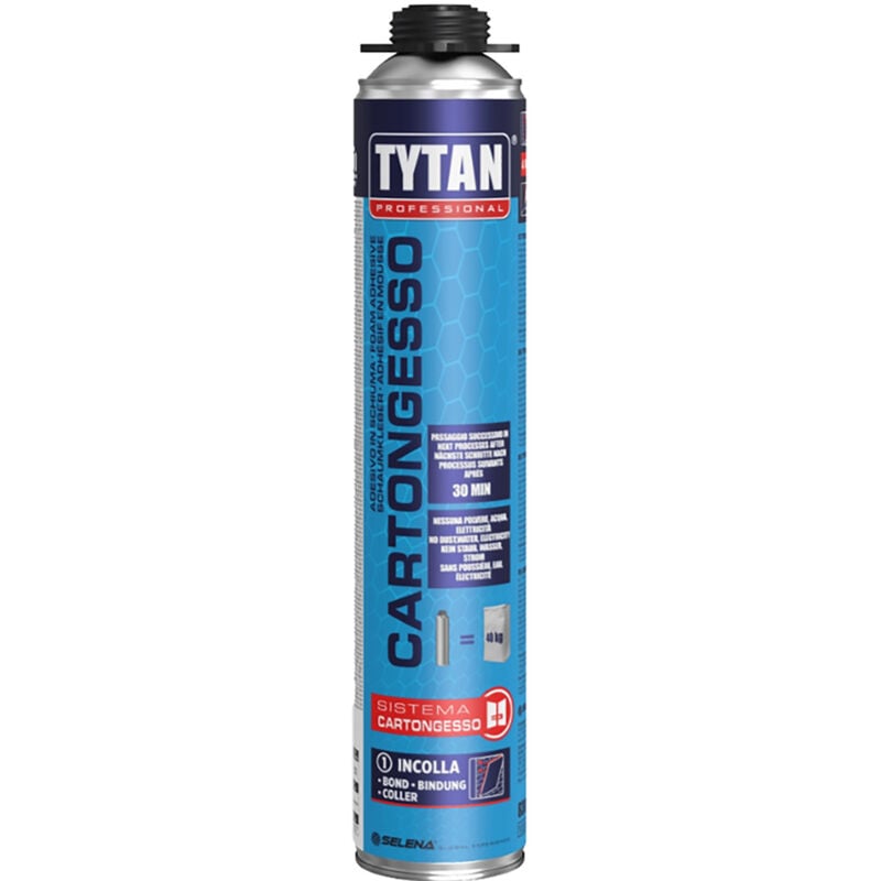 foto del prodotto schiuma poliuretanica adesiva per cartongesso pistola 830 ml verde tytan