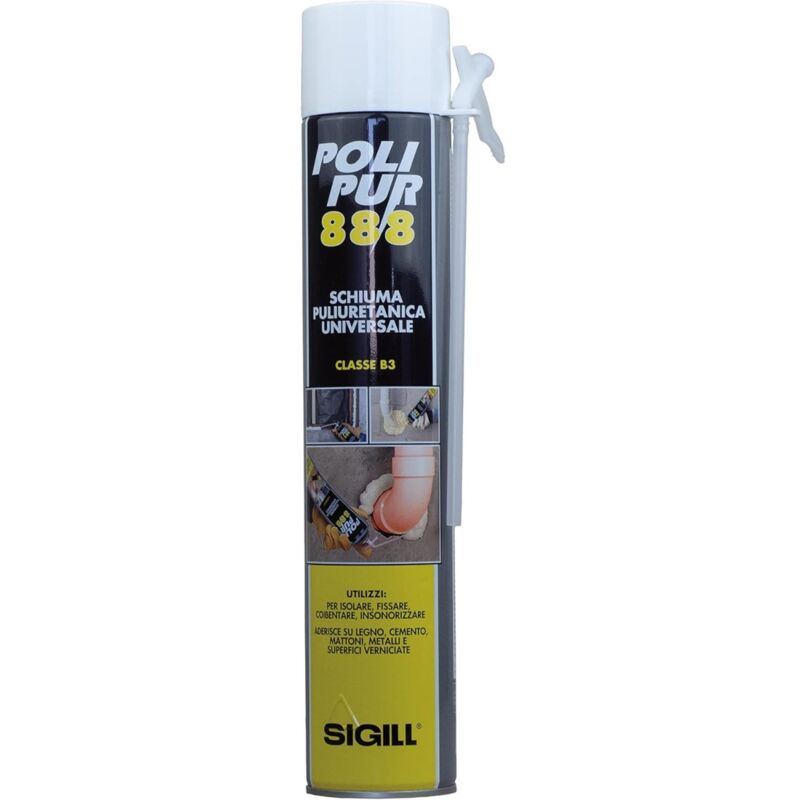 foto del prodotto schiuma poliuretanica con guanti 750ml sigill