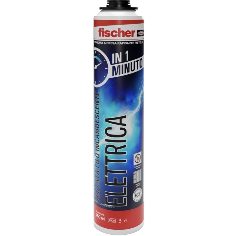 foto del prodotto schiuma poliuretanica elettrica a presa rapida 750ml fischer 00572433