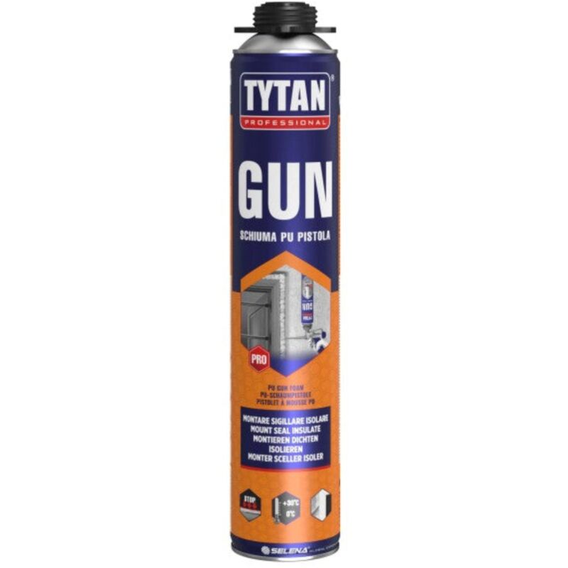foto del prodotto schiuma poliuretanica premium giallo 750 ml pistola 1 pezzo