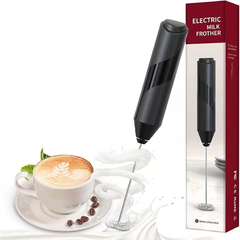 foto del prodotto schiumalatte portatile, schiumalatte elettrico, schiumalatte da caffè, mini frusta per il latte, schiumatore, frullatore per bevande per caffè,