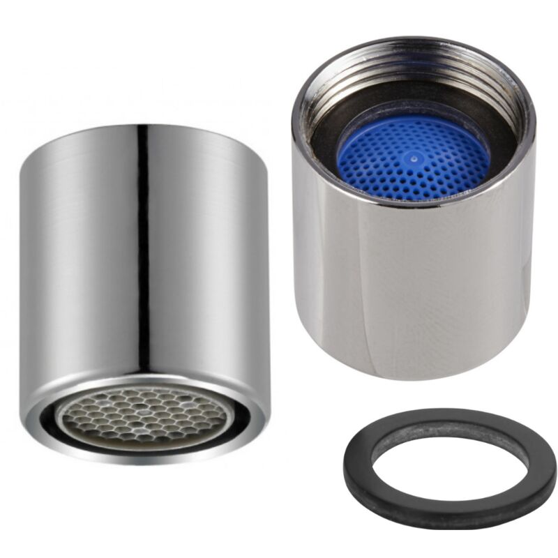 foto del prodotto schl fer 10002516 2pz aeratore femmina m16 universale, rompigetto rubinetto miscelatore bagno e cucina, filtro anticalcare, filetto interno m16x1,