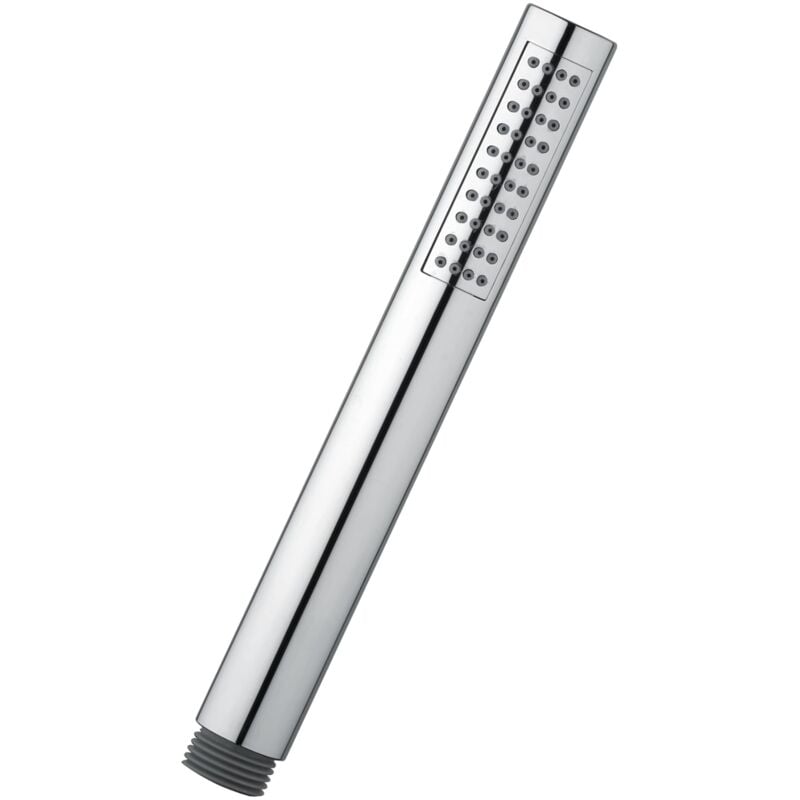 foto del prodotto schl fer 1303200 soffione per doccia monogetto style, cornetta doccia dalla forma cilindrica, doccino anticalcare 1 2 in abs, doccetta dal design
