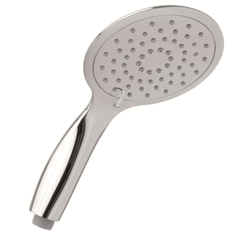 foto del prodotto schl fer 1304000 doccetta per doccia tonda universale, soffione doccia 2 getti alta pressione, telefono doccia monsun de lux in abs cromo, argento