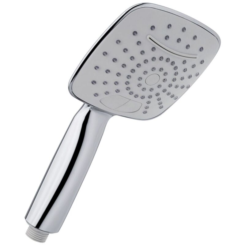 foto del prodotto schl fer - 1304600 soffione doccia quadrato in abs, doccia soffione anticalcare multigetto universale, doccetta anticalcare, telefono doccia,