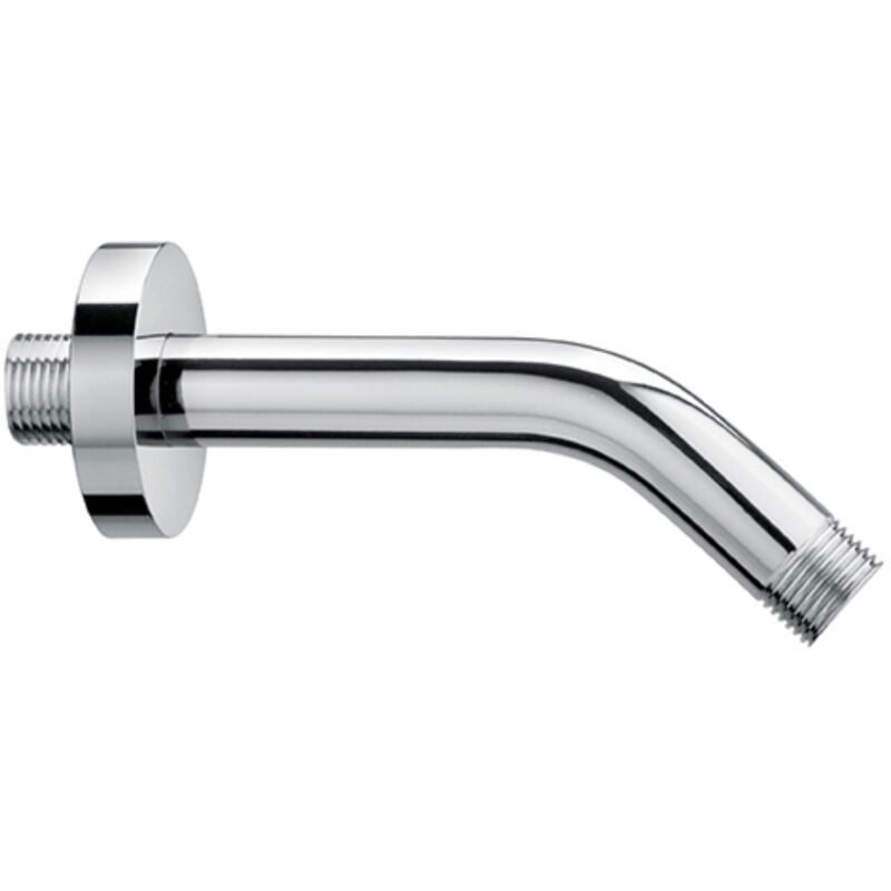 foto del prodotto schl fer 137200 braccio soffione 1 2 inclinato 45 in ottone cromato, con rosone per montaggio a parete, tubo doccia diam 20.7 mm, l. 135 mm,
