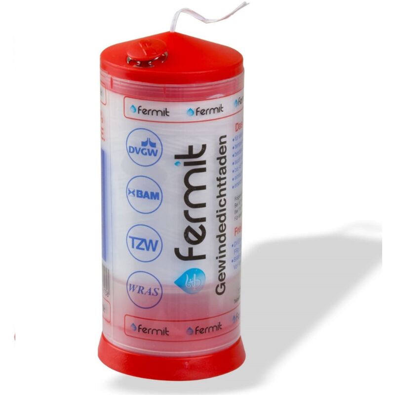 foto del prodotto schl fer 185111 filo sigillante idraulico per tubature in metallo e plastica, sigillaraccordi, sigillafiletti, filo per tenuta raccordi, ideale per