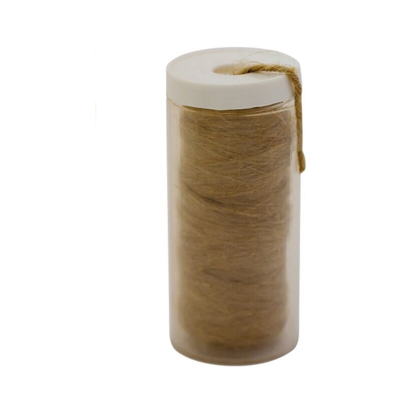 foto del prodotto schl fer 185212 canapa idraulica isolante fornita in pratico dispenser 40gr , canapa per uso idraulico pettinata fermit, utile per sigillare