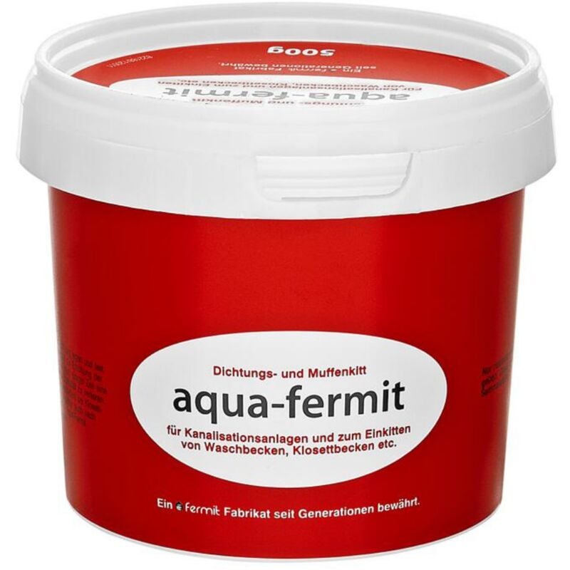 foto del prodotto schl fer 185900 mastice rosso sigillante elastico aqua fermit, ottima tenuta, stuco per tubi di scarico acqua e impianti idraulici, confezione da