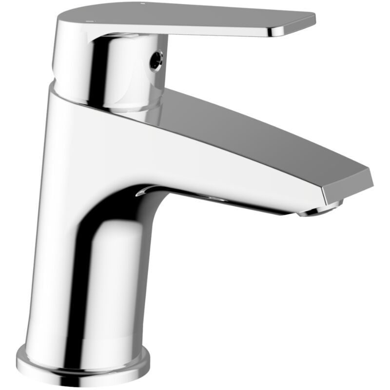 foto del prodotto schl fer 25505012 miscelatore monocomando per lavabo bagno serie cloe con scarico automatico 1 1 4, rubinetto monoforo lavandino bagno cartuccia