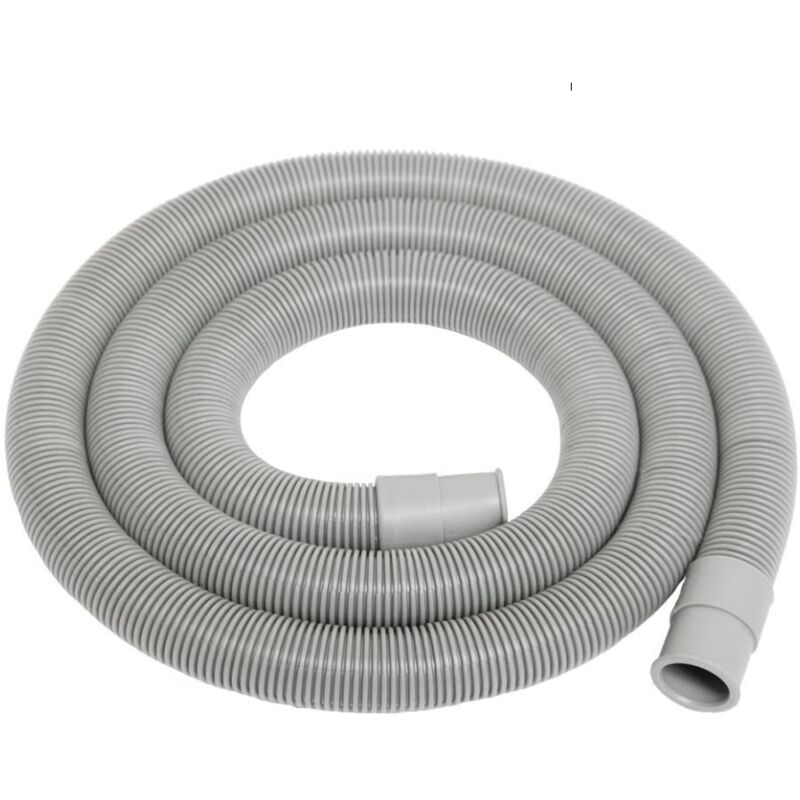 foto del prodotto schl fer 262006 tubo scarico acqua lavatrice corrugato 3 4 universale x 2,5 metri con staffa prolunga per tubo di scarico flessibile per lavatrice
