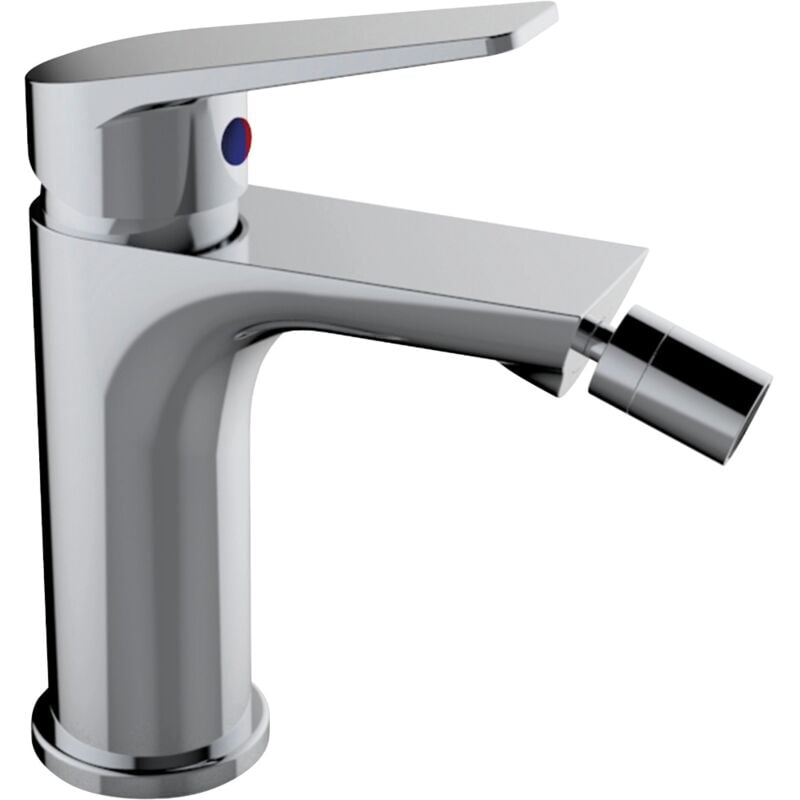 foto del prodotto schl fer 26505015 miscelatore monocomando per bidet bagno serie leonardo con scarico automatico 1 1 4, rubinetto monoforo cartuccia diam35mm cromo