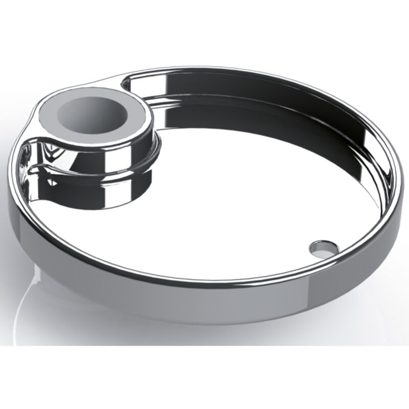 foto del prodotto schl fer 2817024 portasapone universale per asta saliscendi doccia regolabile, round , pratico con adattatore diametro tubo 18mm 22 mm e 