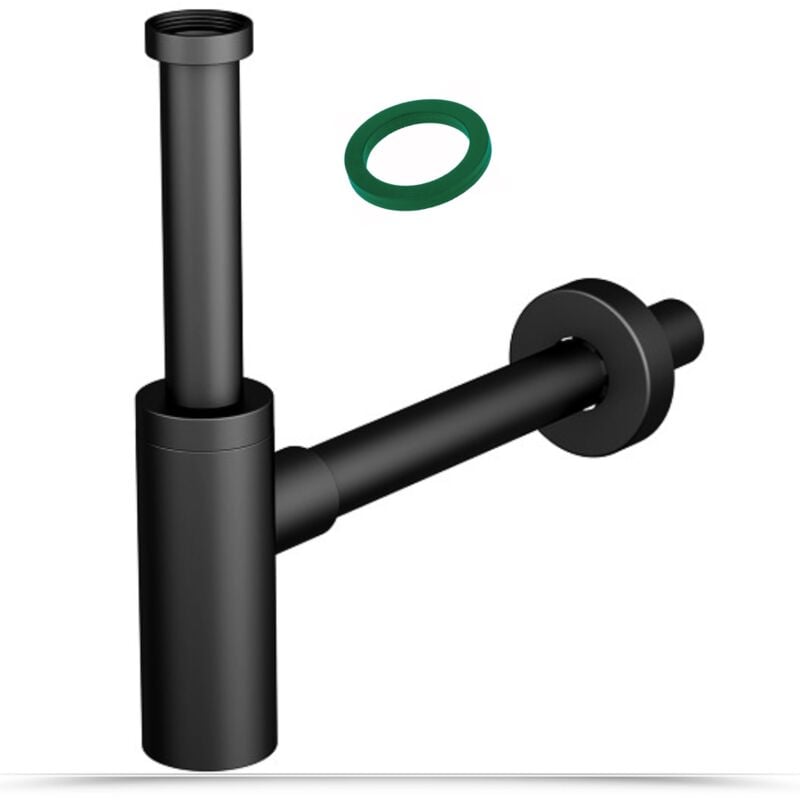 foto del prodotto schl fer 3439430 sifone minimalista in abs 1 1 4 per lavabo bagno e cucina, scarico lavandino universale, sifone in plastica antiodore, tubo di