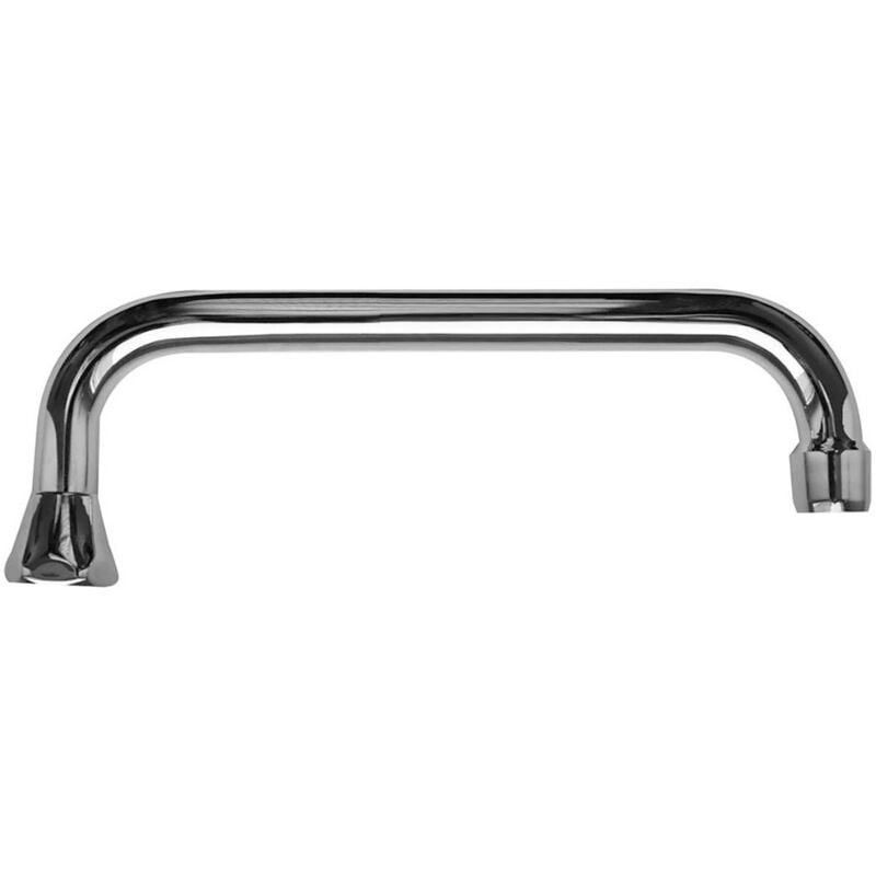 foto del prodotto schl fer 400114 canna di ricambio universale rubinetto cucina, girevole a u, per gruppo lavello a muro cm30, ghiera 3 4 , compatibile con aeratore