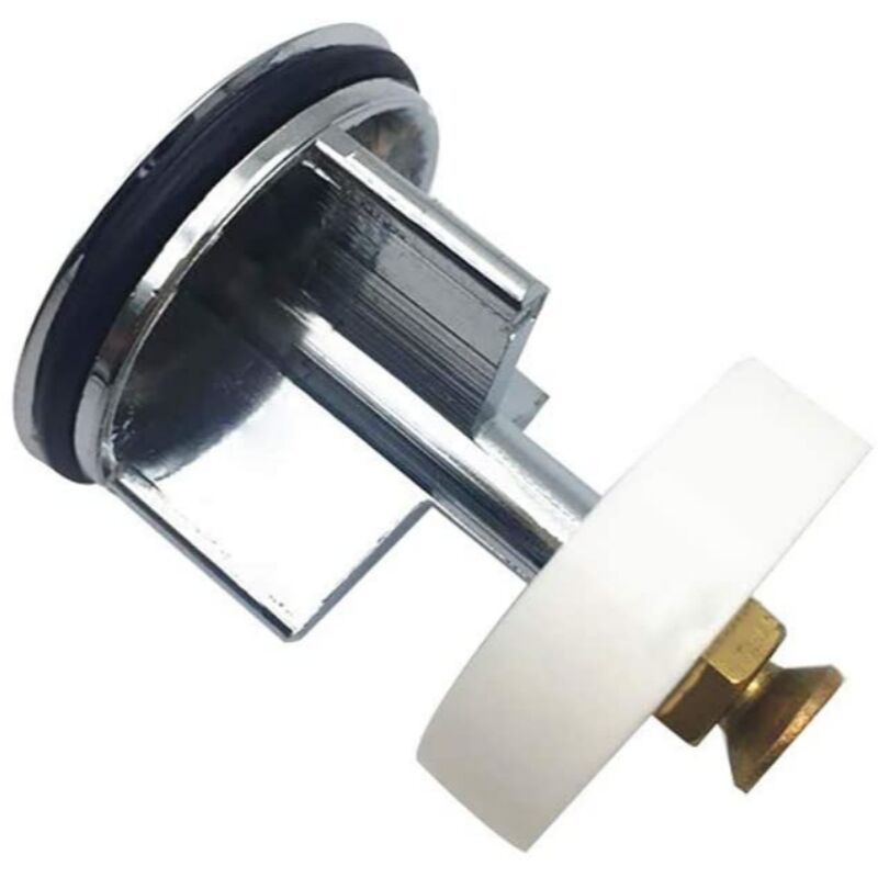 foto del prodotto schl fer 40510016 tappo saltarello universale di scarico lavandino bagno, bidet, vasca e cucina, diametro tappo saltarello 40mm, finitura in ottone