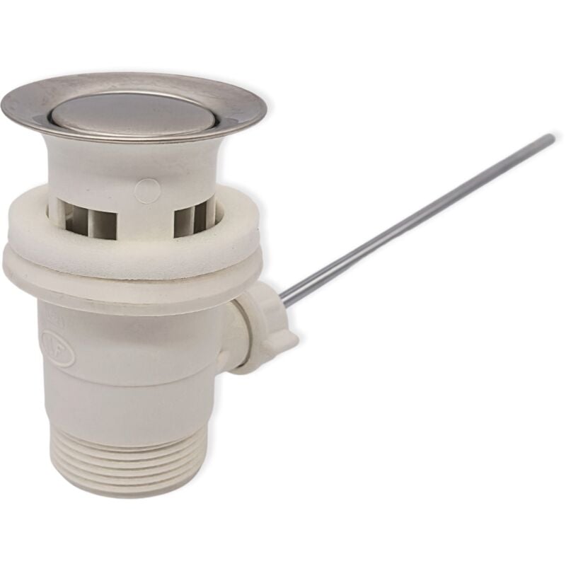 foto del prodotto schl fer 40510020 piletta universale per lavabo bagno e bidet, lavandino cucina e lavanderia, con tappo saltarello in plastica e troppopieno,