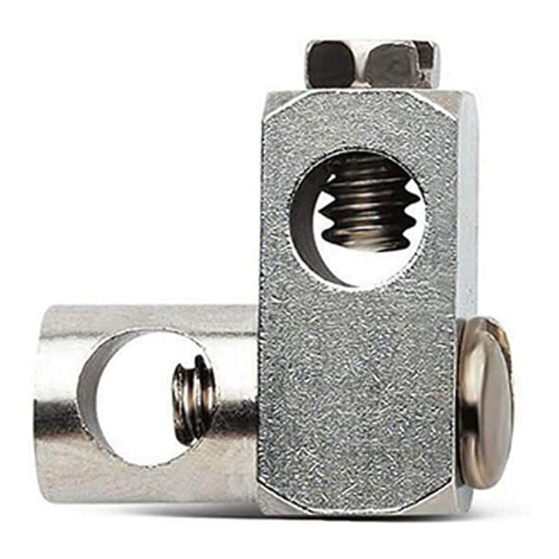foto del prodotto schl fer 405210 morsetto per piletta lavabo bagno e bidet, morsetto per scarico lavandino con collegamento asta e sfera, raccordo per scarico