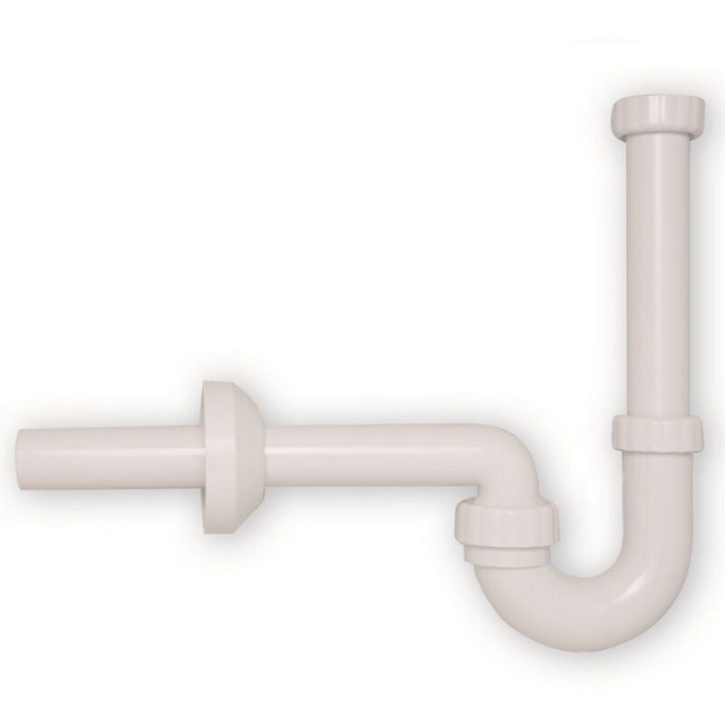 foto del prodotto schl fer 4395101 sifone a s per lavabo bagno, lavandino cucina e lavatoio lavanderia, attacco universale 1 1 4, tubo scarico diametro 32mm, sifone