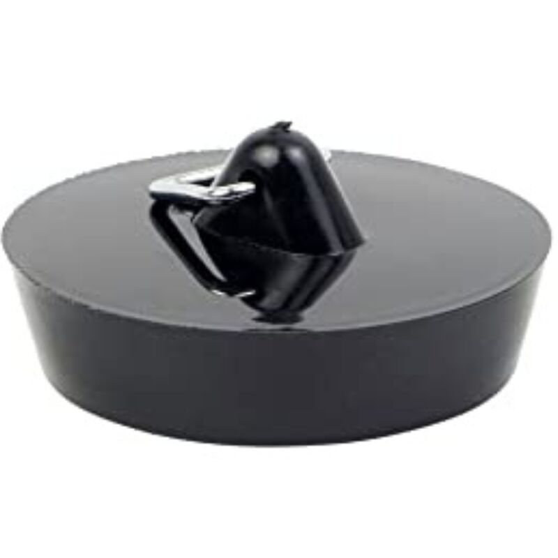 foto del prodotto schl fer 439719 tappo lavandino bagno in pvc per scarico bidet e vasca da 1 1 4 con 40,5mm, tappo per piletta scarico lavello, colore nero
