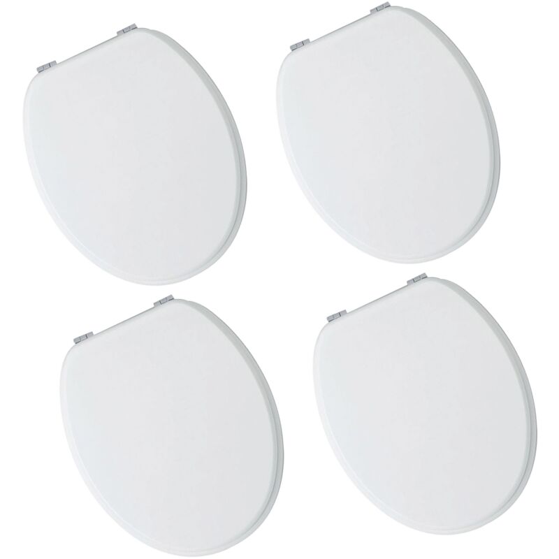 foto del prodotto schl fer 4665104 joker confezione 4pz, sedile copriwater universale, tavoletta wc, sedile wc, tavoletta copri wc bagno in legno mdf laccato,