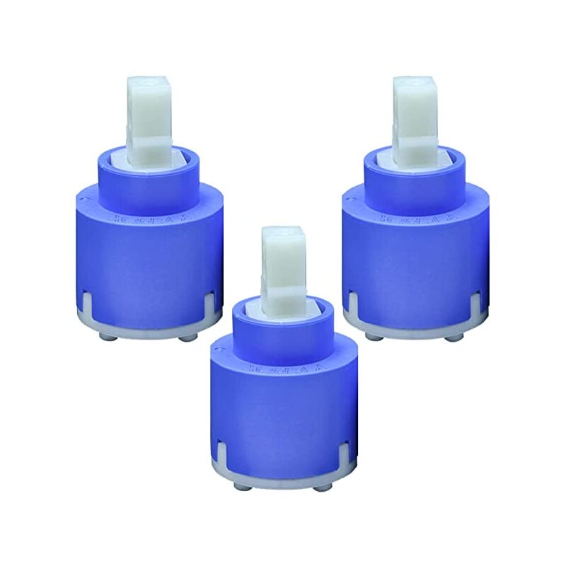 foto del prodotto schl fer 480049 cartuccia ceramica per k40 kerox, 40 mm senza fondo con 2 piedini, miscelatore doccia, cucina, lavabo, bidet, vasca. pack da 3