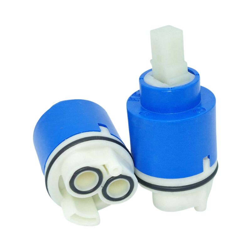 foto del prodotto schl fer 480068 cartuccia rubinetto miscelatore 35mm, cartuccia di ricambio in ceramica bassa con 2 piedini, per rubinetti miscelatori monocomando