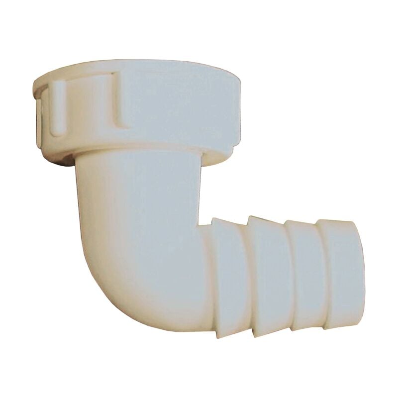 foto del prodotto schl fer 655810 raccordo a gomito 1 con filetto interno, curva a 90 gradi per attacco tubo scarico lavatrice e lavastoviglie, compatibile con tubi