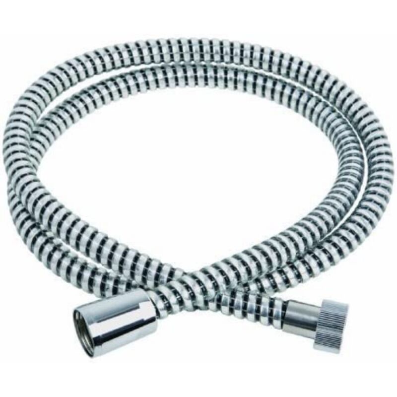 foto del prodotto schl fer 807690 flessibile doccia 2,00 metri connessione universale g 1 2 tubo flessibile doccia 200 cm in plastica, flessibile metaflex argento,