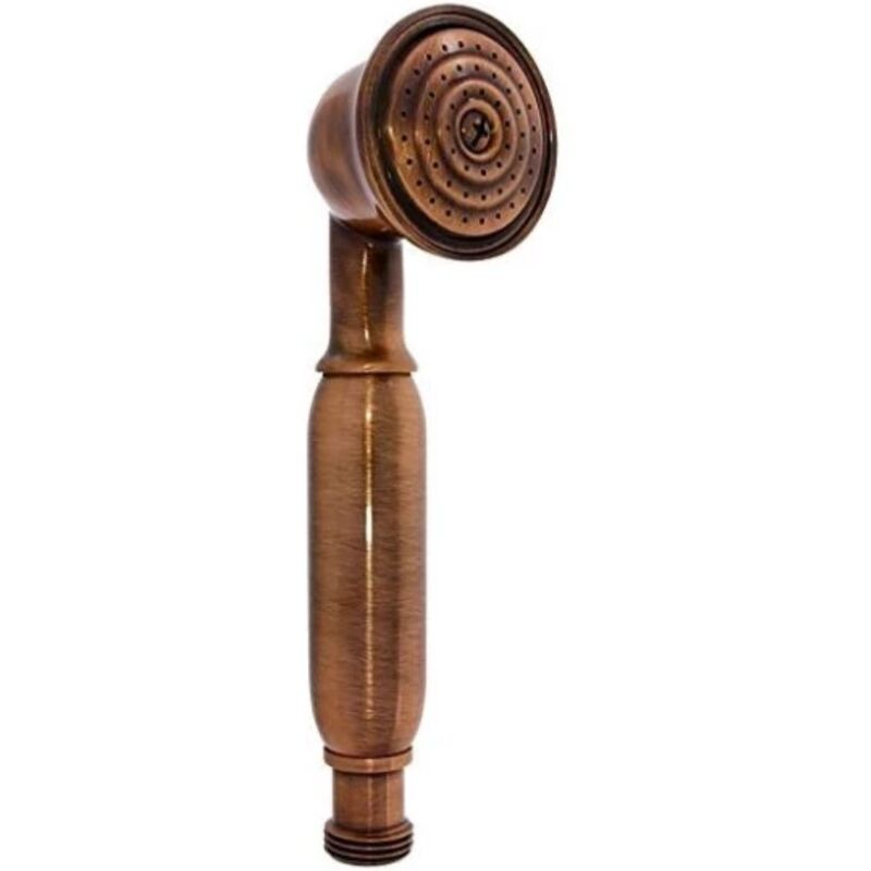 foto del prodotto schl fer 81132110 soffione doccia anticalcare, doccino per doccia universale stile retr , cornetta doccia, telefono per doccia , finitura rame
