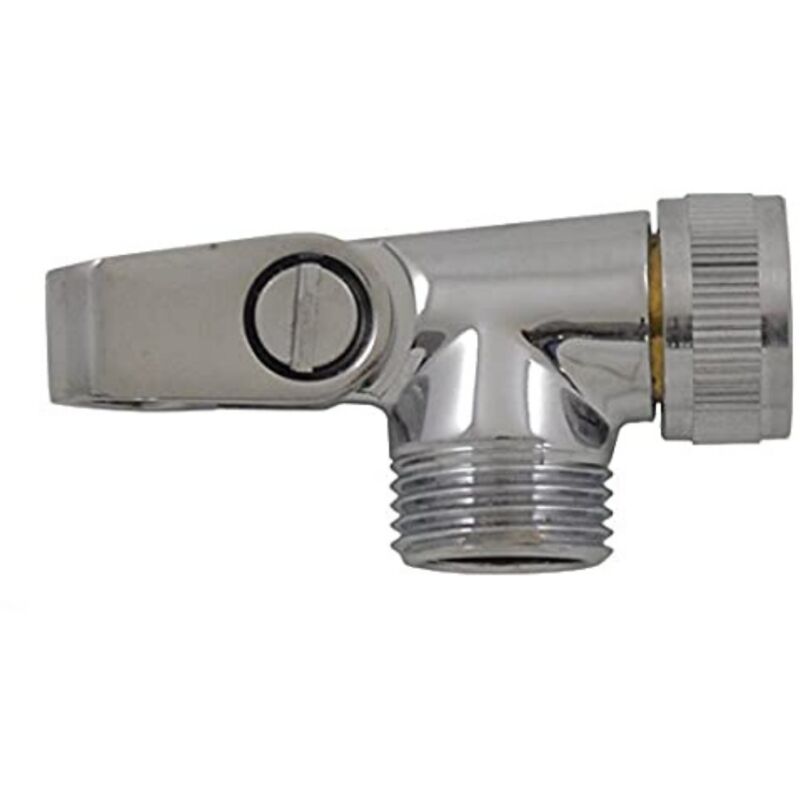 foto del prodotto schl fer 8122013 staffa supporto doccia universale, 1 2 giunto doccetta inclinato con snodo regolabile per asta saliscendi, in metallo cromo
