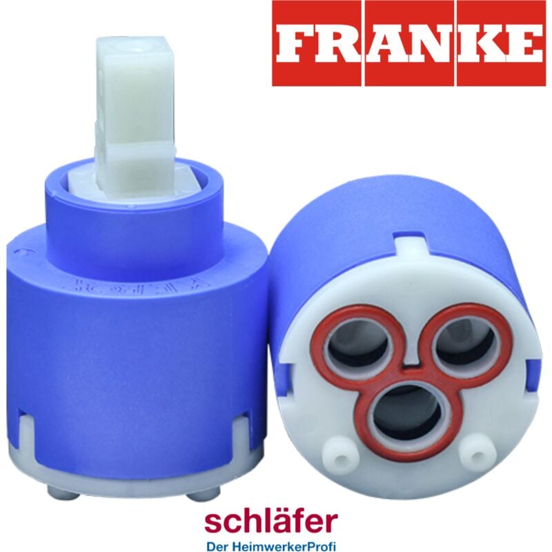 foto del prodotto schl fer cartuccia rubinetto miscelatore 35mm, cartuccia di ricambio in ceramica bassa con 2 piedini, per rubinetti miscelatori monocomando di