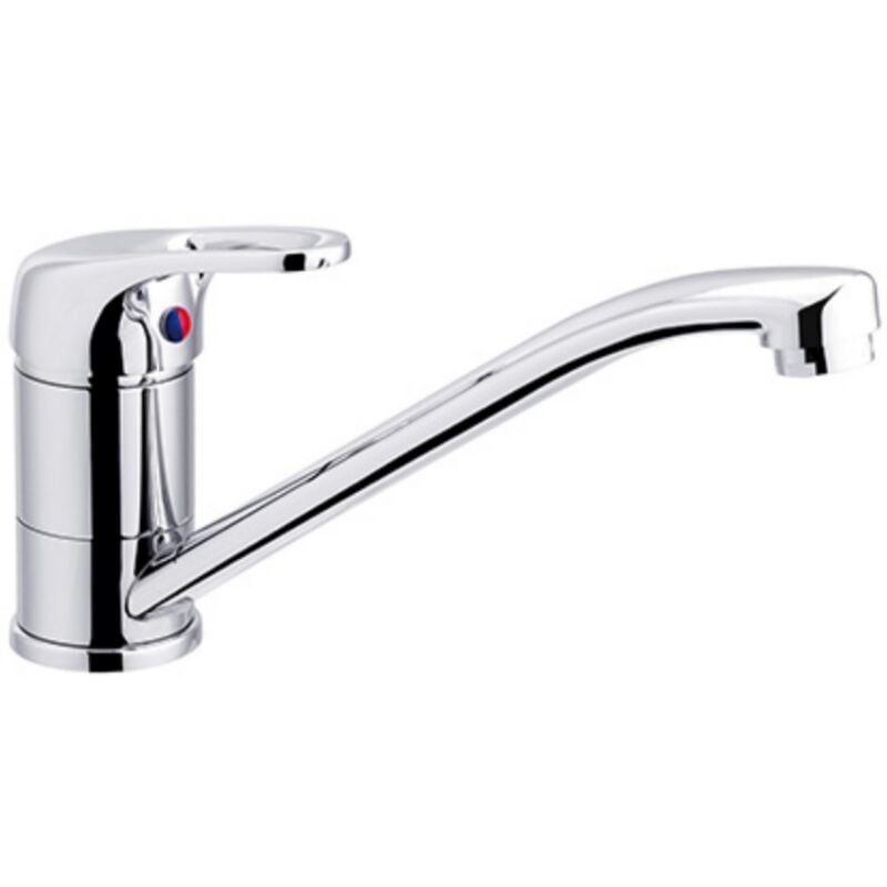 foto del prodotto schl fer miscelatore monocomando per lavello cucina bocca bassa girevole prima cromo
