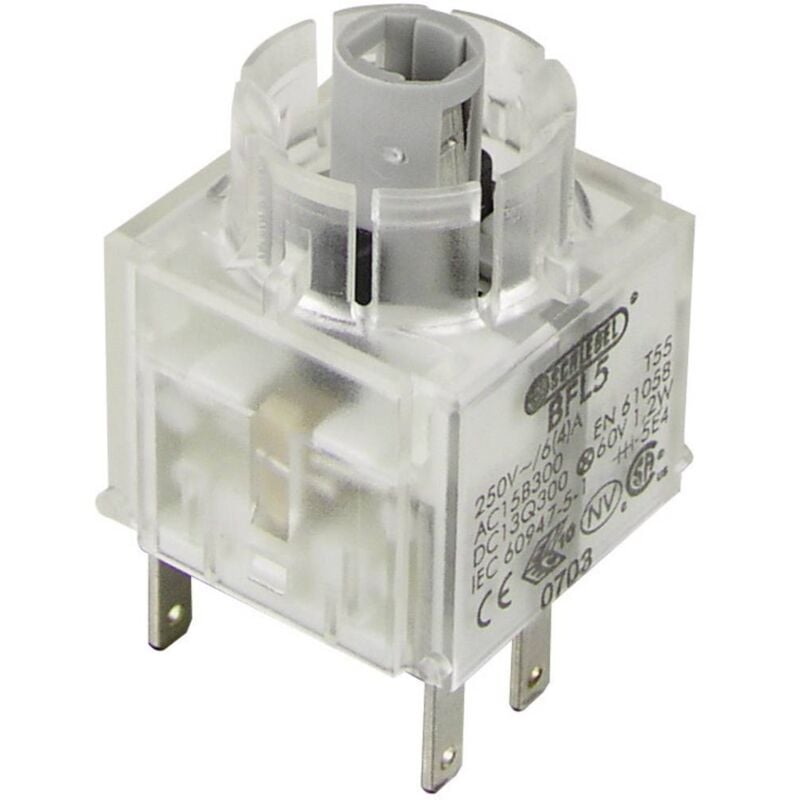 foto del prodotto schlegel bfl5 elemento di contatto con portalampada 1 nc, 1 na permanente 250 v 1 pz.