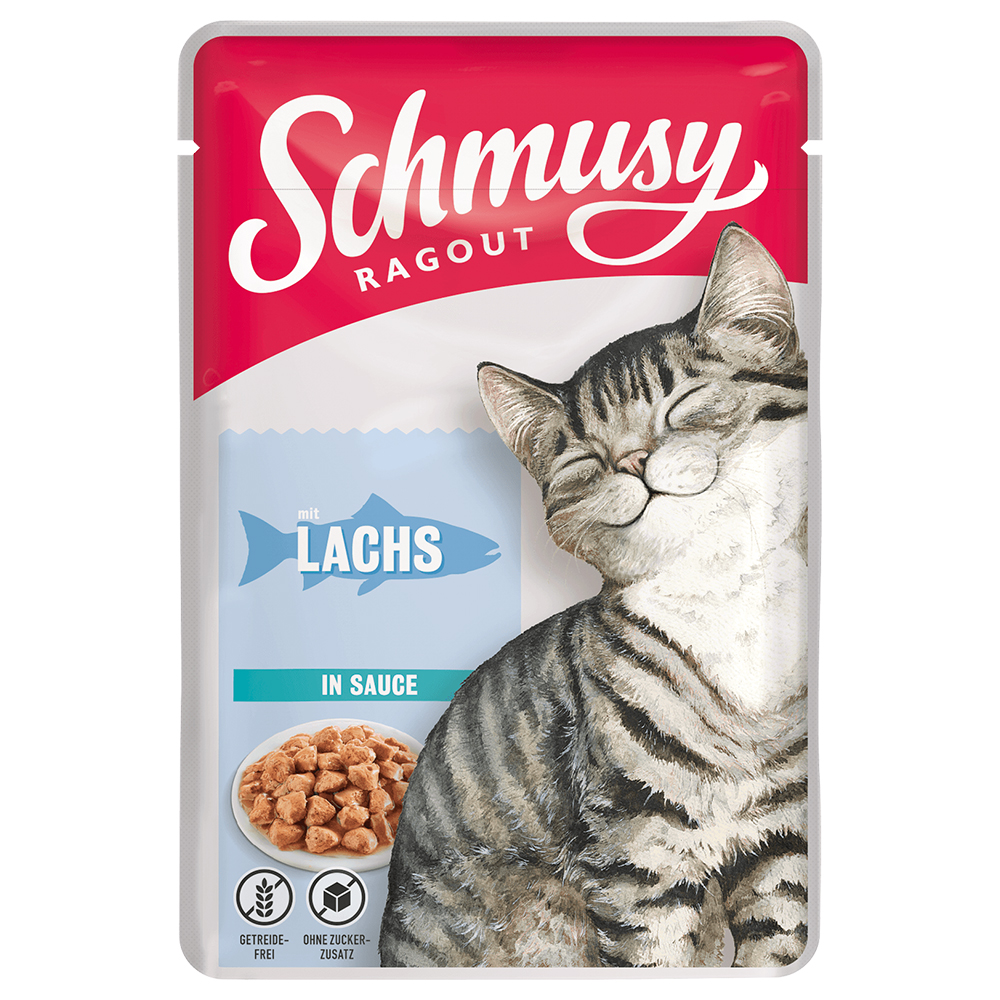 foto del prodotto schmusy ragout in salsa 22 x 100 g salmone