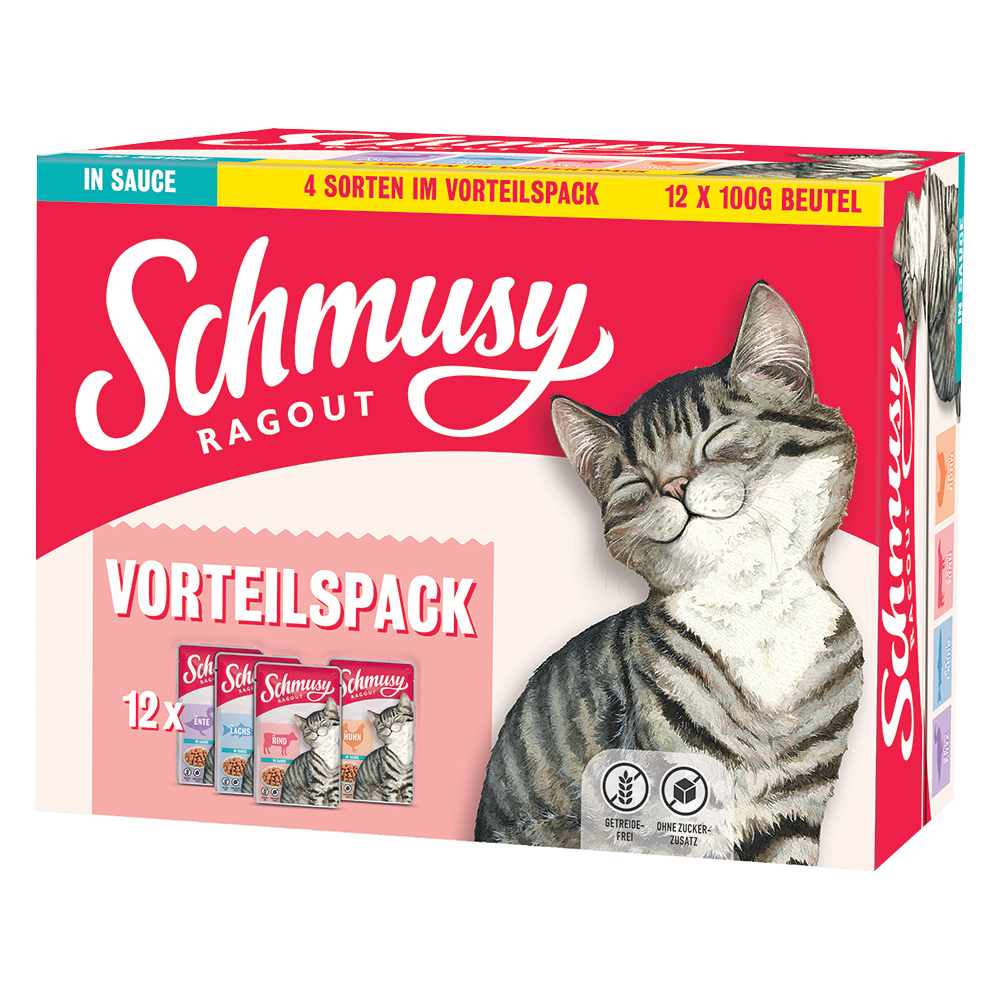 foto del prodotto schmusy ragout in salsa pacco misto 12 x 100 g