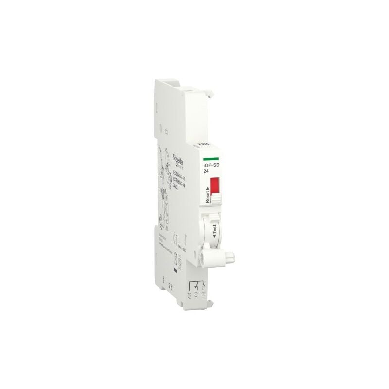 foto del prodotto schneider a9a26898 acti9 ausiliario iof sd24 controllo di segnalazione inferiore per smartlink