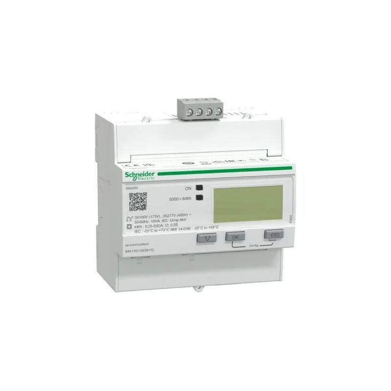 foto del prodotto schneider a9mem3250 acti9 iem 3250 contatore di energia trifase schneider ti modbus
