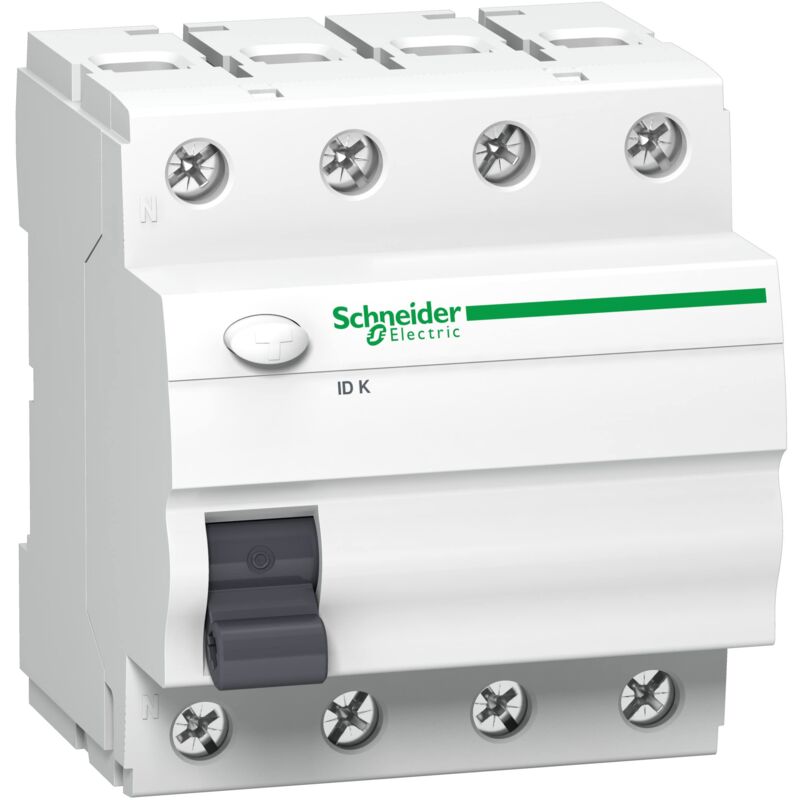 foto del prodotto schneider a9z01425 errori di alimentazione interruttore di protezione id k, 4p, 25 a, 30 ma, tipo a