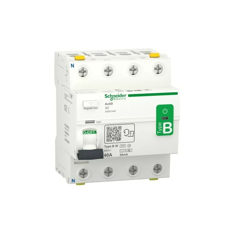 foto del prodotto schneider a9z61440 acti9 iid interruttore differenziale 4p 40a 30ma tipo b si 400v