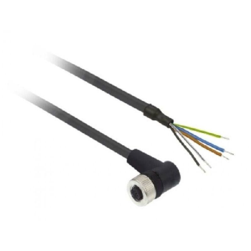 foto del prodotto schneider connettore con cavo 5 mt m12 5p diritto femmina xzcp1164l5