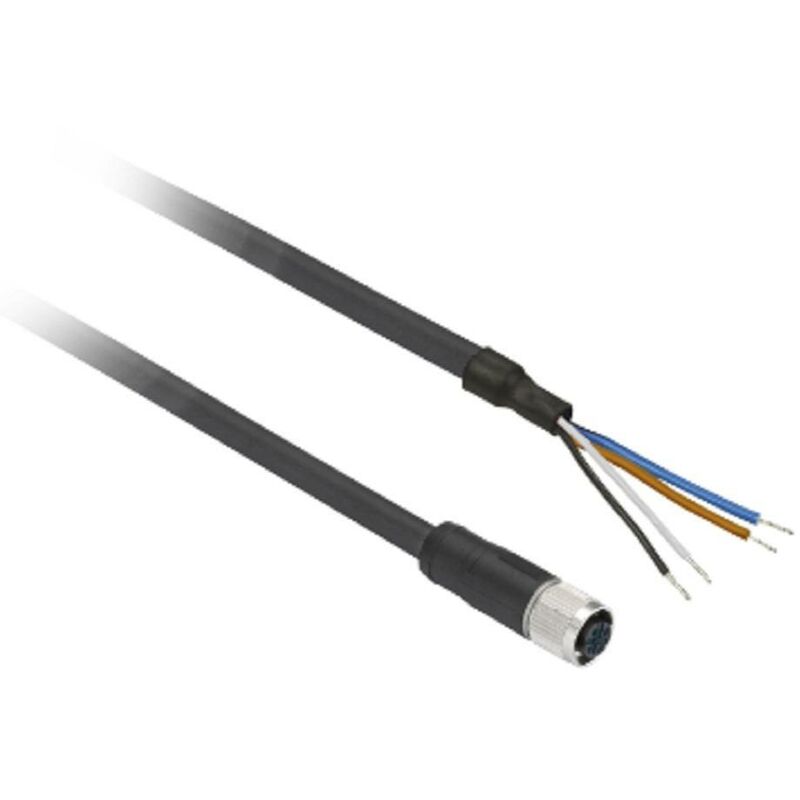 foto del prodotto schneider connettore con cavo 5mt m12 dritto 4 poli xzcp1141l5