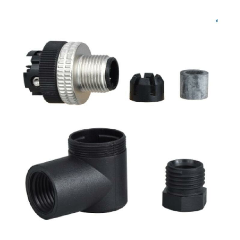 foto del prodotto schneider connettore con morsetto m12 4p 90 maschio xzcc12mcm40b