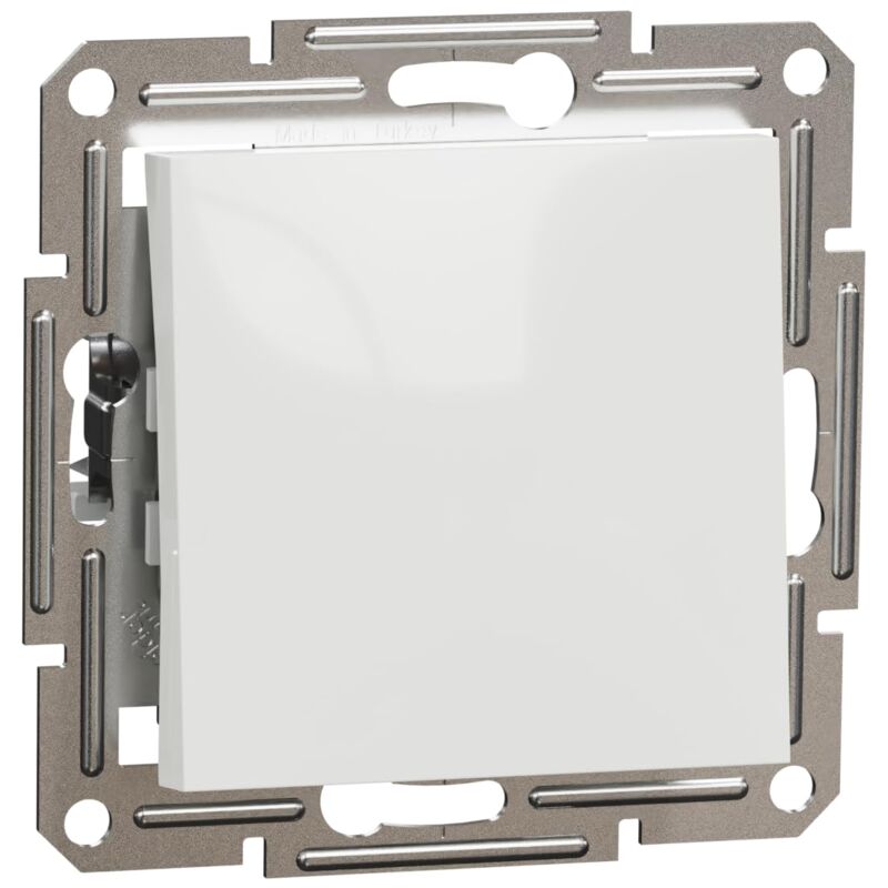 foto del prodotto schneider electric asfora eph0770121d pulsante a 1 pulsante, 10 a 250 v, a incasso, morsetti a vite, colore bianco