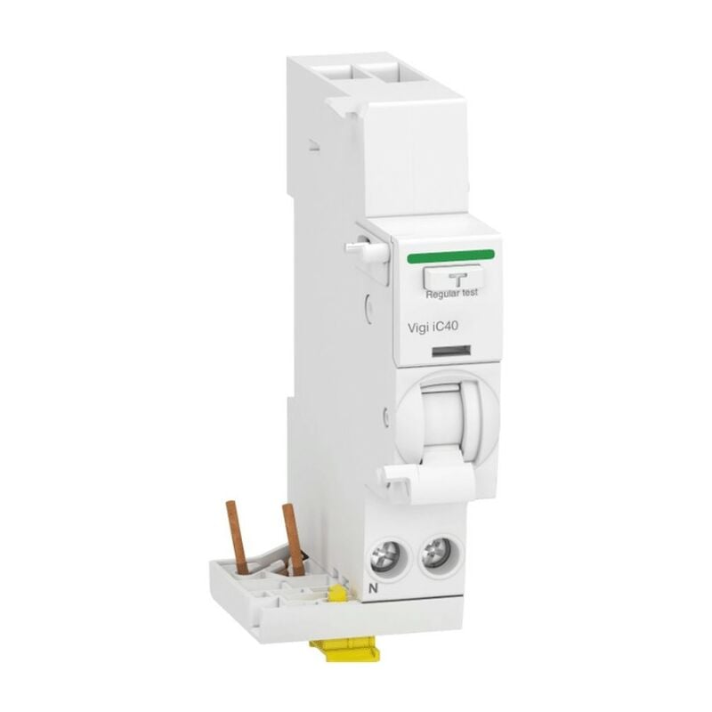 foto del prodotto schneider electric blocco differenziale schneider acti9 1p n 25a 30ma ac 1m ic40 a9y82625