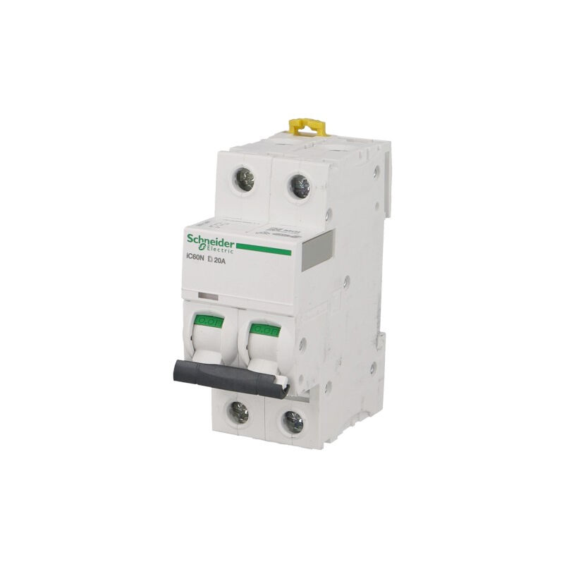 foto del prodotto schneider electric disjoncteur modulaire bipolaire schneider acti9 ic60n 6a courbe d